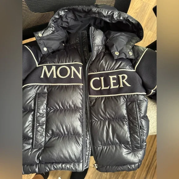 Jackets & Coats | Kids Moncler Down Padded Truyere Jacket In Navy 